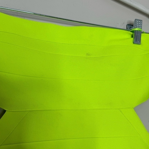 NWT Susana Monaco Bandage Tube Cut Out Neon Dress Small - Picture 3 of 5